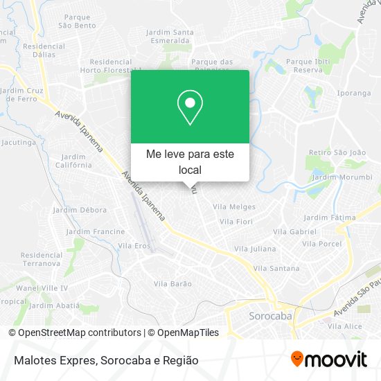Malotes Expres mapa