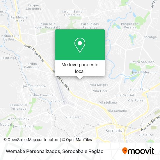 Wemake Personalizados mapa