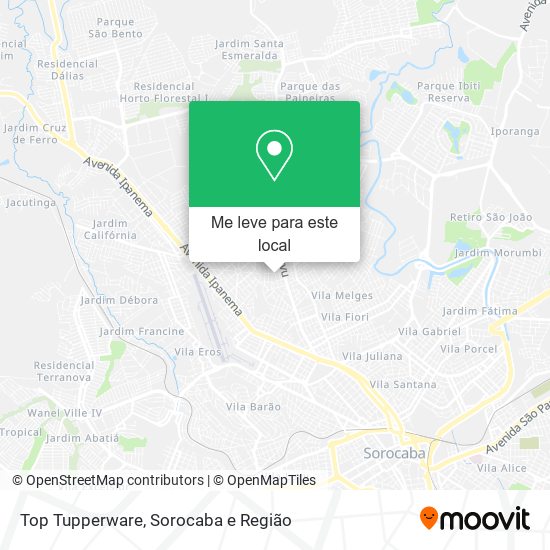 Top Tupperware mapa