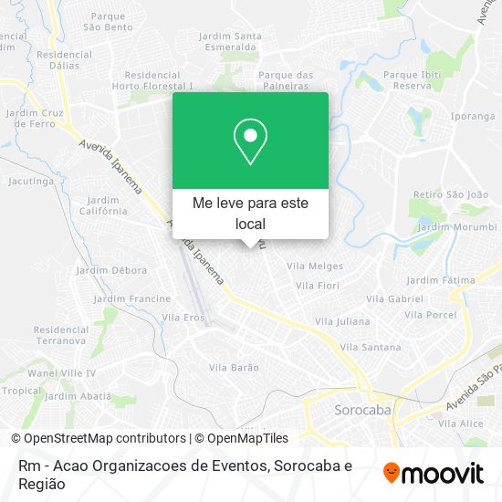 Rm - Acao Organizacoes de Eventos mapa