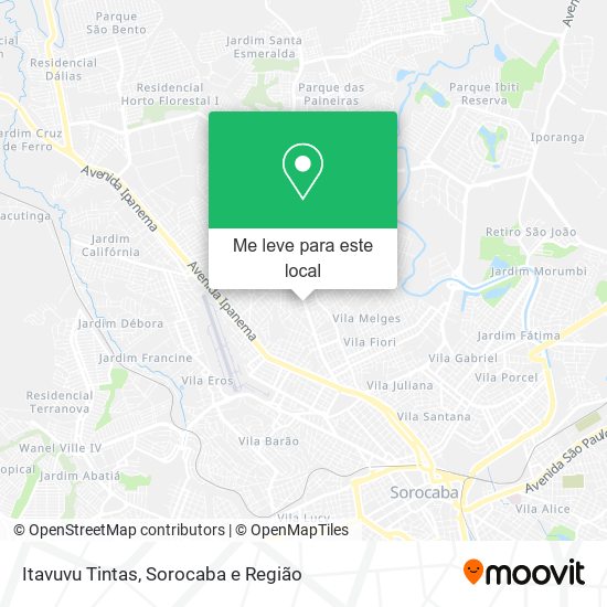 Itavuvu Tintas mapa