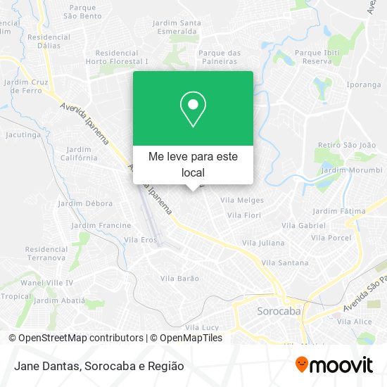 Jane Dantas mapa