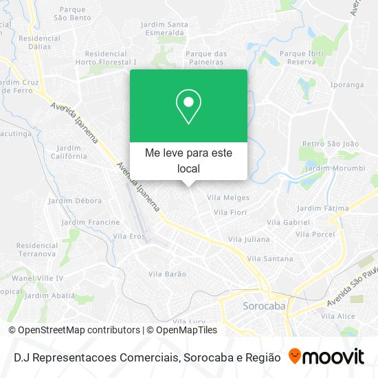 D.J Representacoes Comerciais mapa