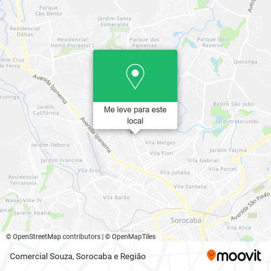 Comercial Souza mapa