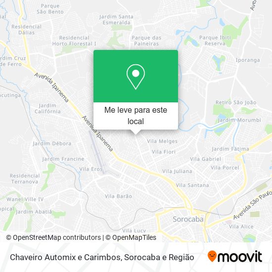 Chaveiro Automix e Carimbos mapa