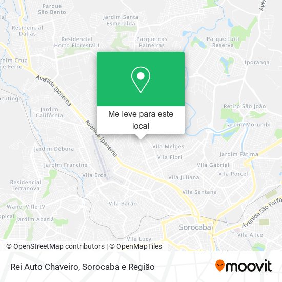 Rei Auto Chaveiro mapa