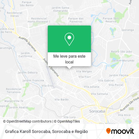 Grafica Karoll Sorocaba mapa