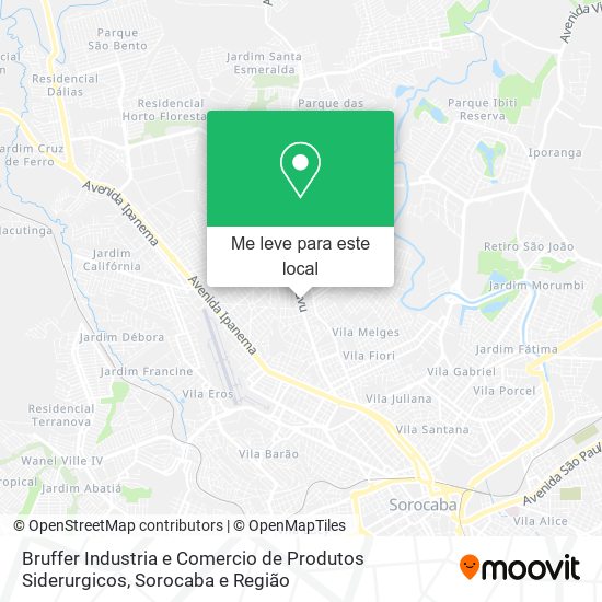 Bruffer Industria e Comercio de Produtos Siderurgicos mapa