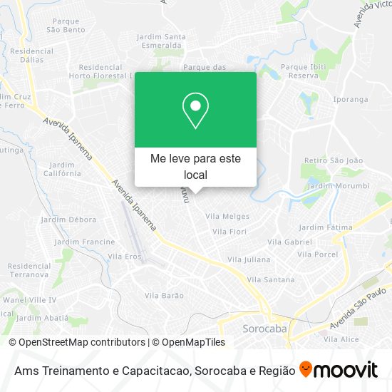 Ams Treinamento e Capacitacao mapa