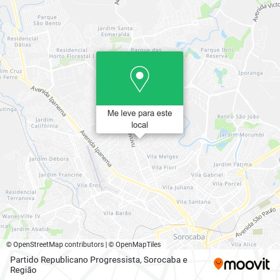 Partido Republicano Progressista mapa
