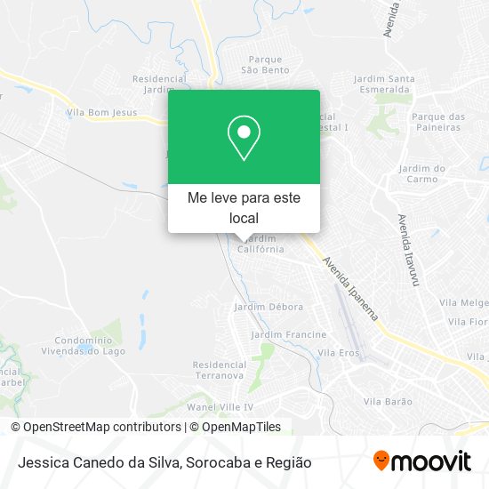Jessica Canedo da Silva mapa