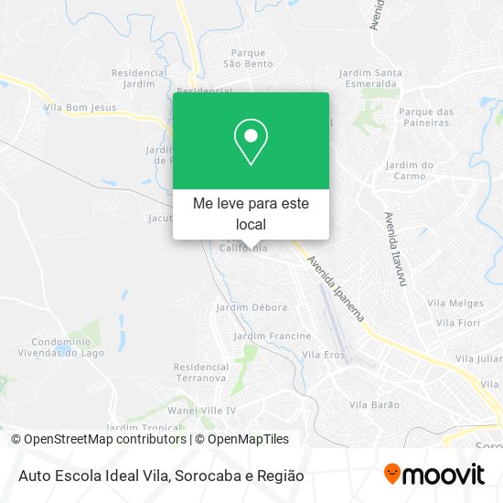 Auto Escola Ideal Vila mapa