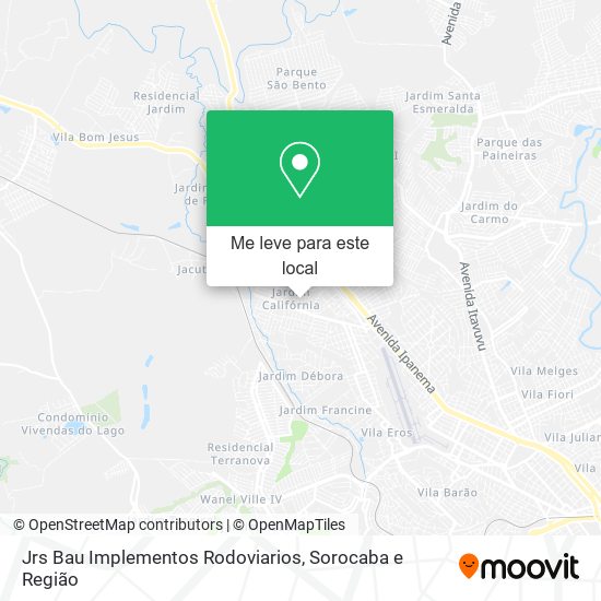 Jrs Bau Implementos Rodoviarios mapa