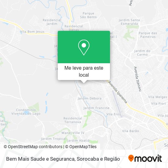 Bem Mais Saude e Seguranca mapa