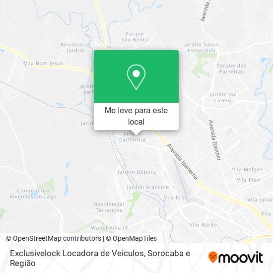 Exclusivelock Locadora de Veiculos mapa