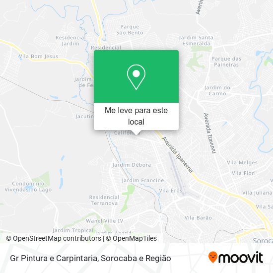 Gr Pintura e Carpintaria mapa