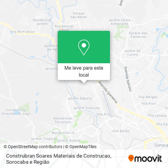 Construbran Soares Materiais de Construcao mapa