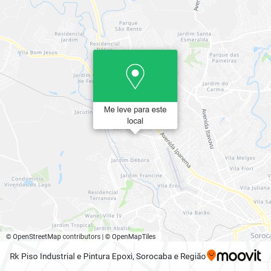 Rk Piso Industrial e Pintura Epoxi mapa