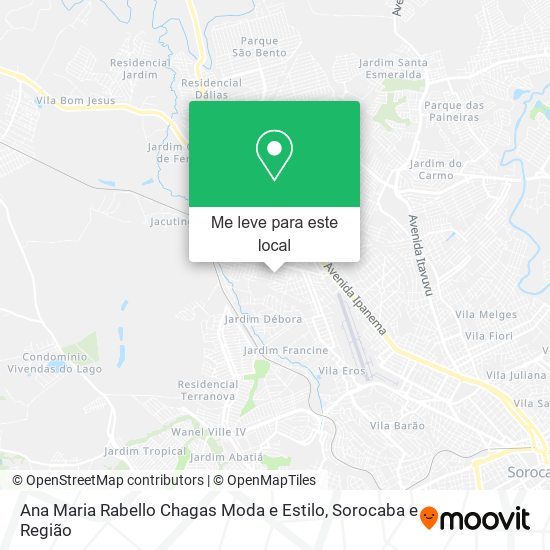 Ana Maria Rabello Chagas Moda e Estilo mapa