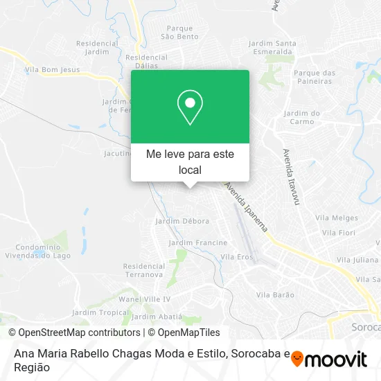 Ana Maria Rabello Chagas Moda e Estilo mapa