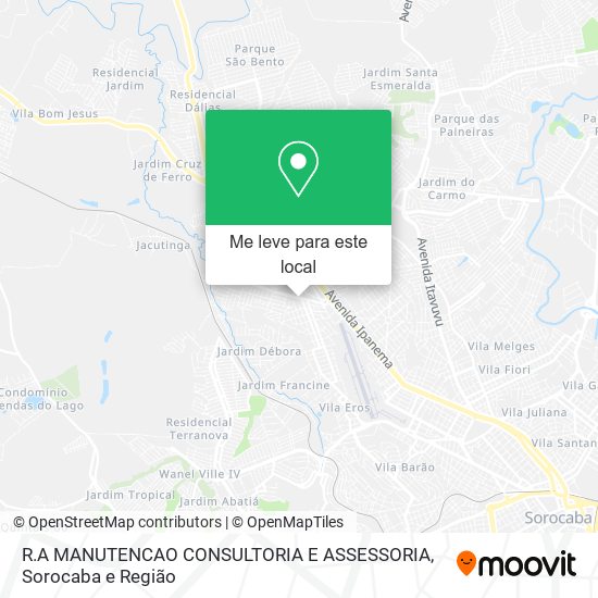 R.A MANUTENCAO CONSULTORIA E ASSESSORIA mapa