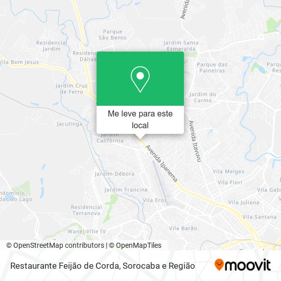 Restaurante Feijão de Corda mapa