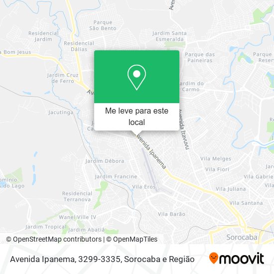 Avenida Ipanema, 3299-3335 mapa