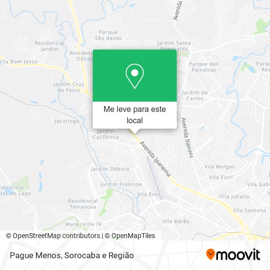 Pague Menos mapa