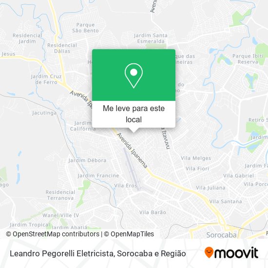 Leandro Pegorelli Eletricista mapa