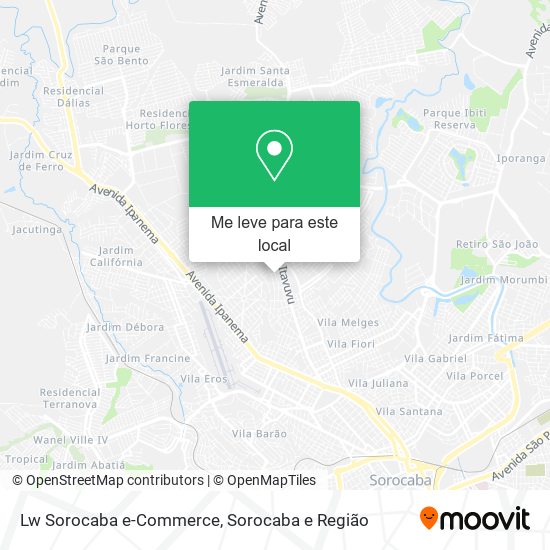 Lw Sorocaba e-Commerce mapa