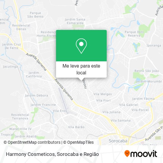 Harmony Cosmeticos mapa