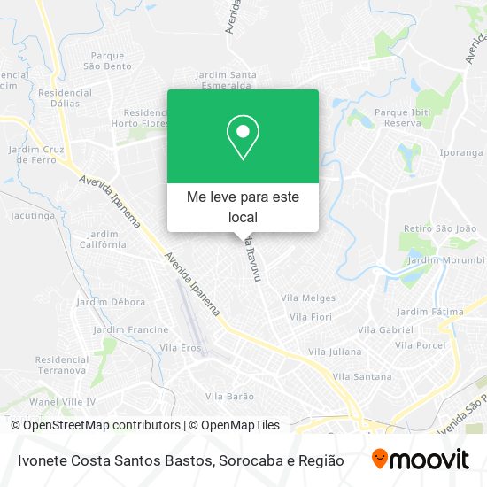 Ivonete Costa Santos Bastos mapa