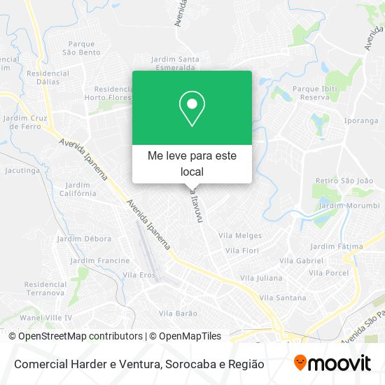 Comercial Harder e Ventura mapa