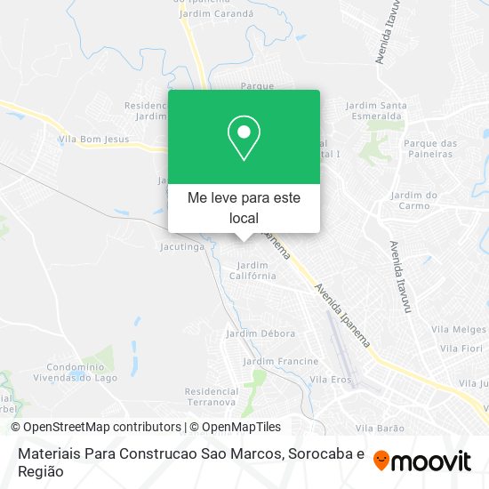 Materiais Para Construcao Sao Marcos mapa