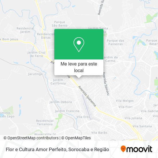 Flor e Cultura Amor Perfeito mapa