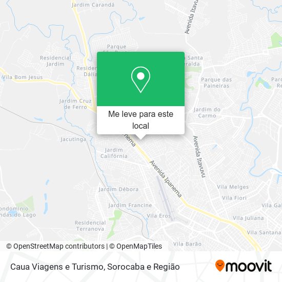 Caua Viagens e Turismo mapa