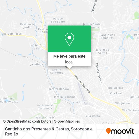 Cantinho dos Presentes & Cestas mapa