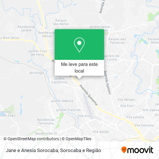 Jane e Anesia Sorocaba mapa