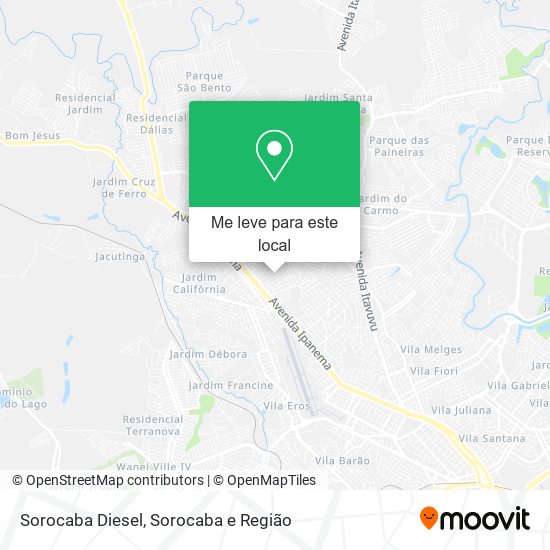 Sorocaba Diesel mapa