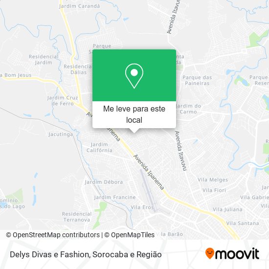 Delys Divas e Fashion mapa