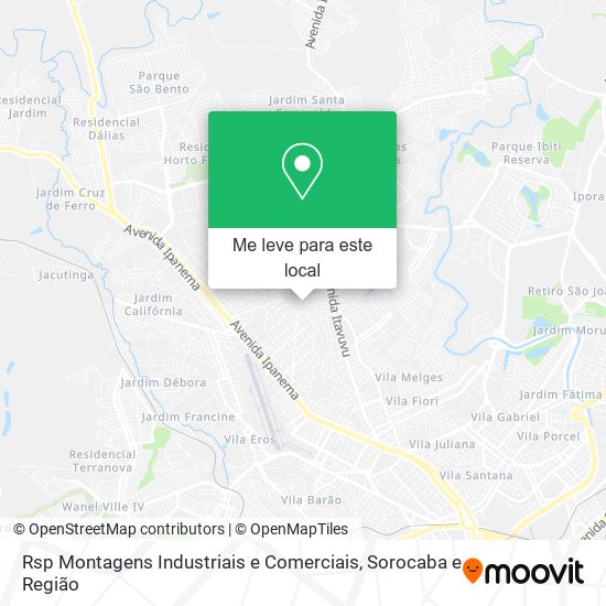 Rsp Montagens Industriais e Comerciais mapa