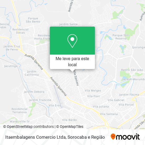 Itaembalagens Comercio Ltda mapa