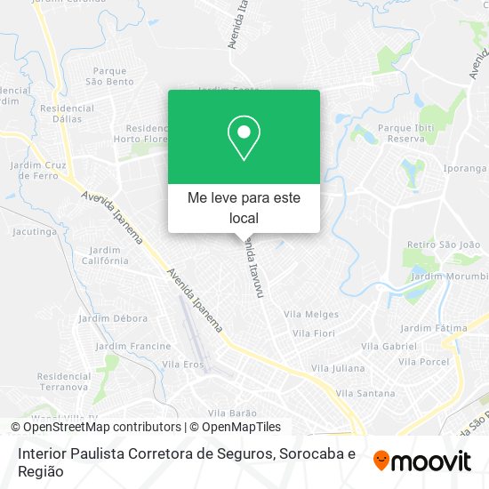 Interior Paulista Corretora de Seguros mapa