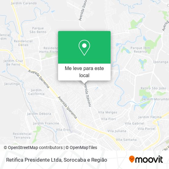 Retifica Presidente Ltda mapa