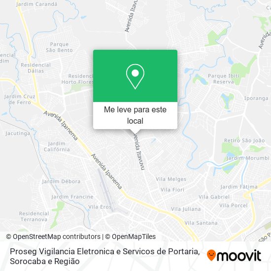 Proseg Vigilancia Eletronica e Servicos de Portaria mapa