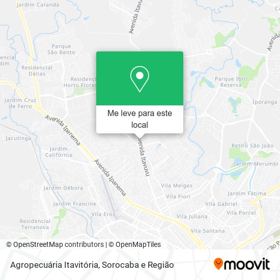 Agropecuária Itavitória mapa