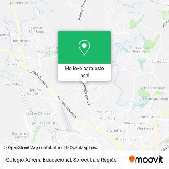 Colegio Athena Educacional mapa