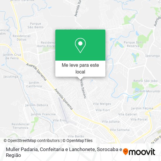 Muller Padaria, Confeitaria e Lanchonete mapa