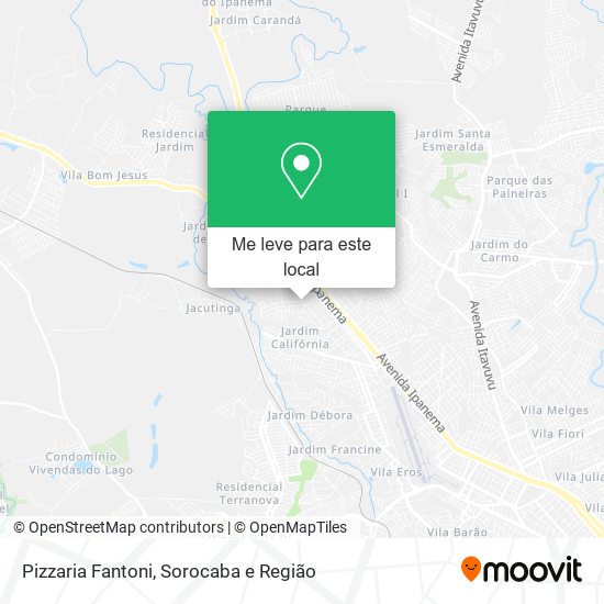 Pizzaria Fantoni mapa