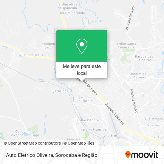 Auto Eletrico Oliveira mapa